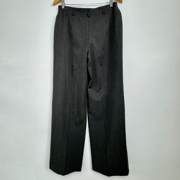 NWT Jones New York Wide Leg Trouser Pant Charcoal Grey Woman’s Sz 10 - Picture 5 of 9